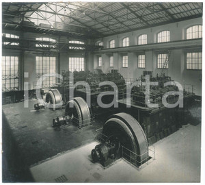 Documento originale, autentico 1932 NAPOLI Centrale termica ENTE AUTONOMO VOLTURNO Sala macchine Gruppi 1000 kw 1