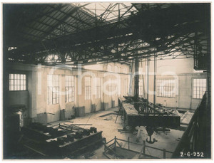 Fotografia d epoca originale 1932 NAPOLI Centrale termica ENTE AUTONOMO VOLTURNO Elevazione carro ponte 1 1