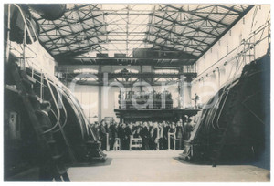 Documento originale, autentico 1932 NAPOLI Inaugurazione centrale termica ENTE AUTONOMO VOLTURNO Foto 23x15 1