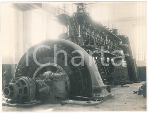 Documento originale, autentico 1932 NAPOLI Centrale termica ENTE AUTONOMO VOLTURNO Montaggio del macchinario 1