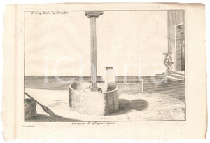 Stampa, bozzetto originale 1767 ? LO SPETTACOLO DELLA NATURA  La macina da infragnere i pomi  Stampa 1