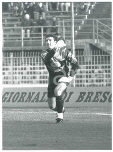 Fotografia d epoca originale 1991 BRESCIA CALCIO Nello CUSIN durante la partita  Foto 17x24 cm 1
