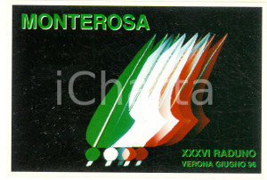 Cartolina originale da collezione 1996 VERONA Associazione Alpina MONTEROSA  36Â° Raduno Nazionale Cartolina 1
