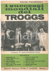 Oggetto da collezione cartaceo 1966 THE TROGGS Successi mondiali  Spartiti violino e fisarmonica 10 Canzoni 1