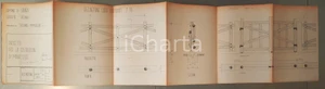 Mappa, planimetria storica 1990 SINNAI CA LocalitÃ  SOLANAS  Progetto costruzione minialloggi Recinzione 1