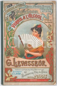 Materiale pubblicitario d’epoca 1905 PARIS Fabrique C. LEVASSEUR  Catalogue vernis Ã  l alcool ILLUSTRE  56 pp. 1