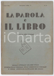 Giornale, rivista storica 1931 MILANO  LA PAROLA E IL LIBRO  Byron e la sua vita  Ippolito Nievo 1