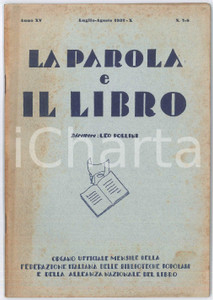 Giornale, rivista storica 1932 MILANO  LA PAROLA E IL LIBRO  Russia 19171932  Esoterismo Rivista 1