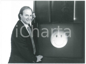Fotografia d epoca originale 1990 ca TV Candid Camera Show  Gerry SCOTTI conduttore 3 Foto 1