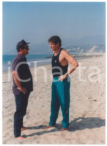 Fotografia d epoca originale 1995 ca USA  BAYWATCH TV Series  David HASSELHOFF sul set Foto 2 1
