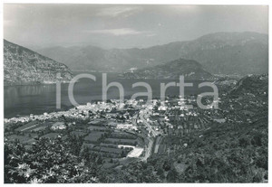 Fotografia d epoca originale 1960 ca LAGO DI GARDA Panorama a volo d uccello  Foto 23x15 cm 5 1