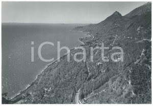 Fotografia d epoca originale 1960 ca LAGO DI GARDA Panorama a volo d uccello  Foto 23x15 cm 1