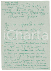 Autografo originale 1942 CICLISMO FORLI  Cartolina Dino VANNI per una gara a Milano  AUTOGRAFO 1