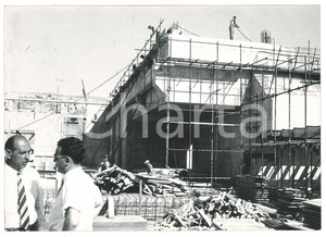 Fotografia d epoca originale 195558 GINEVRA Costruzione del CERN  Cantiere  Foto 18x13 cm 1 1