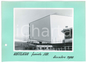 Fotografia d epoca originale Dicembre 1958 GINEVRA Costruzione CERN  Anfiteatro facciata sud  Foto 1