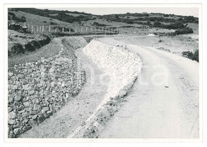 Fotografia d epoca originale 1962 SARDEGNA GALLURA Area fiume e diga del LISCIA  Lavori Foto 15x10 cm 1 1