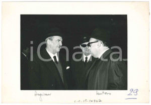 Fotografia d epoca originale 1967 POLITICA ITALIA PSDI Luigi ANGRISANI  SANTORO  Foto 25x18 cm 1