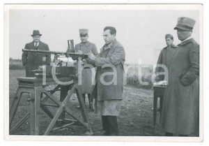 Fotografia d epoca originale 1935 ca REGIO ESERCITO Dimostrazione di tiro con mitragliatrice  Foto 12x8 1 1