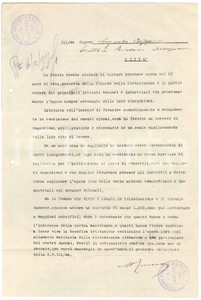 Documento originale, autentico 1919 NOVI LIGURE Scuola di Coltura Popolare  Lettera scuola serale operaia 1