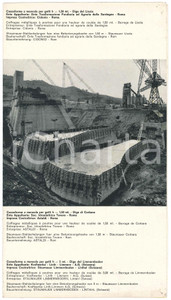 Materiale pubblicitario d’epoca 1960 ca COSTRUZIONI DIGHE  Casseforme a mensola PubblicitÃ 1