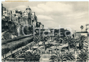 Cartolina originale da collezione 1951 CAGLIARI Giardini di Viale Terrapieno  Cartolina ANIMATA FG VG 1