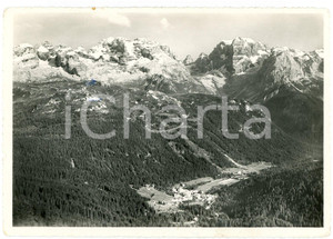 Cartolina originale da collezione 1950 MADONNA DI CAMPIGLIO TN Panorama con Gruppo di Brenta  Cartolina FG VG 1