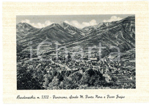 Cartolina originale da collezione 1950 ca BARDONECCHIA TO Borgo Monte PASSO FREJUS Punta Nera  Cartolina FG NV 1