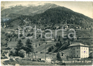 Cartolina originale da collezione 1953 PONTE DI LEGNO BS Frazione di PEZZO Panorama  Cartolina FG VG 1