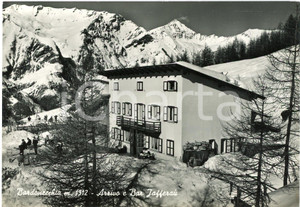 Cartolina originale da collezione 1961 BARDONECCHIA TO Arrivo Telecabina e Chalet Jafferau  Cartolina FG VG 1