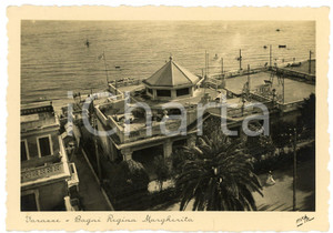 Cartolina originale da collezione 1950 ca VARAZZE SV Bagni Regina Margherita  Cartolina ANIMATA FG NV 1