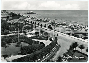 Cartolina originale da collezione 1964 SENIGALLIA AN La spiaggia e il lungomare  Cartolina ANIMATA FG VG 1