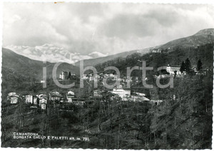 Cartolina originale da collezione 1952 CAMANDONA BI Panorama della Borgata Gallo e Faletti  Cartolina FG VG 1