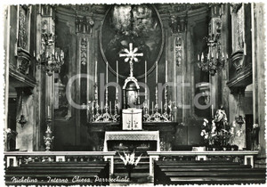 Cartolina originale da collezione 1950 ca NICHELINO Parrocchia SS. TrinitÃ   Interno  Cartolina FG VG 1