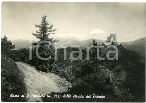 Cartolina originale da collezione 1956 BORGATA SAN PIETRO Sacra di San Michele dal Sentiero dei Principi Cartolina 1