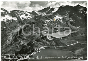 Cartolina originale da collezione 1961 CERESOLE REALE Laghi SerrÃ¹ e Agnel  Strada al Colle Nivolet  Cartolina 1