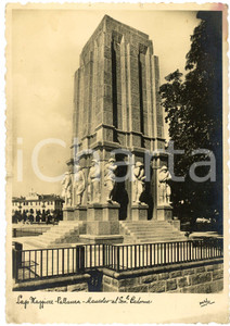 Cartolina originale da collezione 1946 PALLANZA Lago Maggiore  Mausoleo Luigi Cadorna  Cartolina FG VG 1