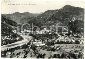 Cartolina originale da collezione 1959 VARALLO SESIA VC Panorama del paese  Cartolina FG VG 1