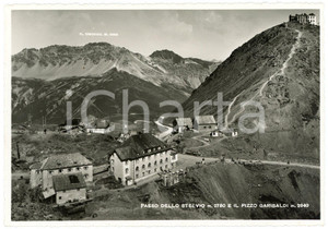 Cartolina originale da collezione 1940 BORMIO Passo dello Stelvio  Pizzo Garibaldi e Piz Umbrail  Cartolina FG 1