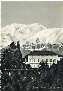 Cartolina originale da collezione 1959 BIELLA  PIAZZO Pensionato Mariuccia Poma  Cartolina FG VG 1