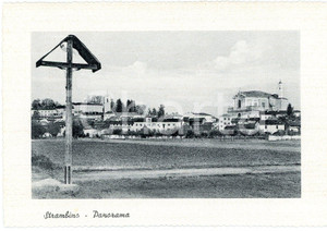 Cartolina originale da collezione 1940 ca STRAMBINO TO Chiesa dei Santi Michele e Solutore  Cartolina FG NV 1