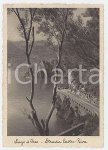 Cartolina originale da collezione 1950 ca CASTRO BG Lago d Iseo  Strada Castro  Riva Cartolina FG NV 1