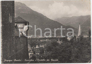 Cartolina originale da collezione 1950 ca VOGOGNA  VAL D OSSOLA Panorama con Castello Visconteo  Cartolina FG VG 1