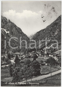 Cartolina originale da collezione 1961 SANT ANNA DI VALDIERI Panorama del paese  Cartolina FG VG 1