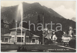 Cartolina originale da collezione 1963 ROSAZZA BI Panorama con il Circolo  Cartolina FG VG 1