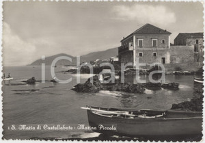 Cartolina originale da collezione 1955 SANTA MARIA DI CASTELLABATE Spiaggia di Marina Piccola  Cartolina FG VG 1