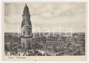 Cartolina originale da collezione 1940 ca LECCE Panorama con il campanile del Duomo  Cartolina FG NV 1