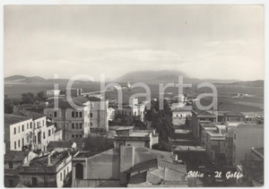 Cartolina originale da collezione 1959 OLBIA La cittÃ  con il Golfo  Cartolina FG VG 1