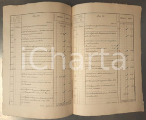 Documento originale, autentico Febbraio 1912 SIENA Tenuta SANTA REGINA Mensuale entrate / uscite 8 pp. 1