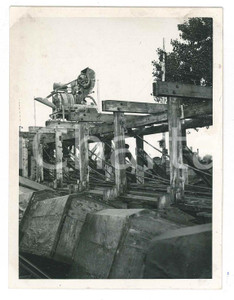 Fotografia d epoca originale 1950 ca Ponte di CAPRONA PI Cantiere  Fotografia 9x12 cm 5 1