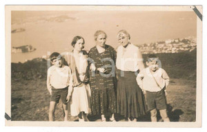 Fotografia d epoca originale 1930 GIGNESE VB PARUSCIOLA  Famiglia al Lago Maggiore  Foto 11x7 cm 1